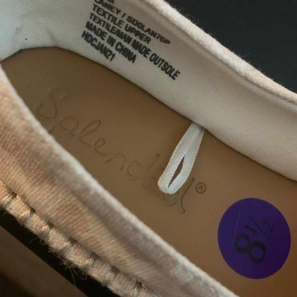 Splendid Cream Cheetah Laney Espadrille Loafers - Picture 6 of 7